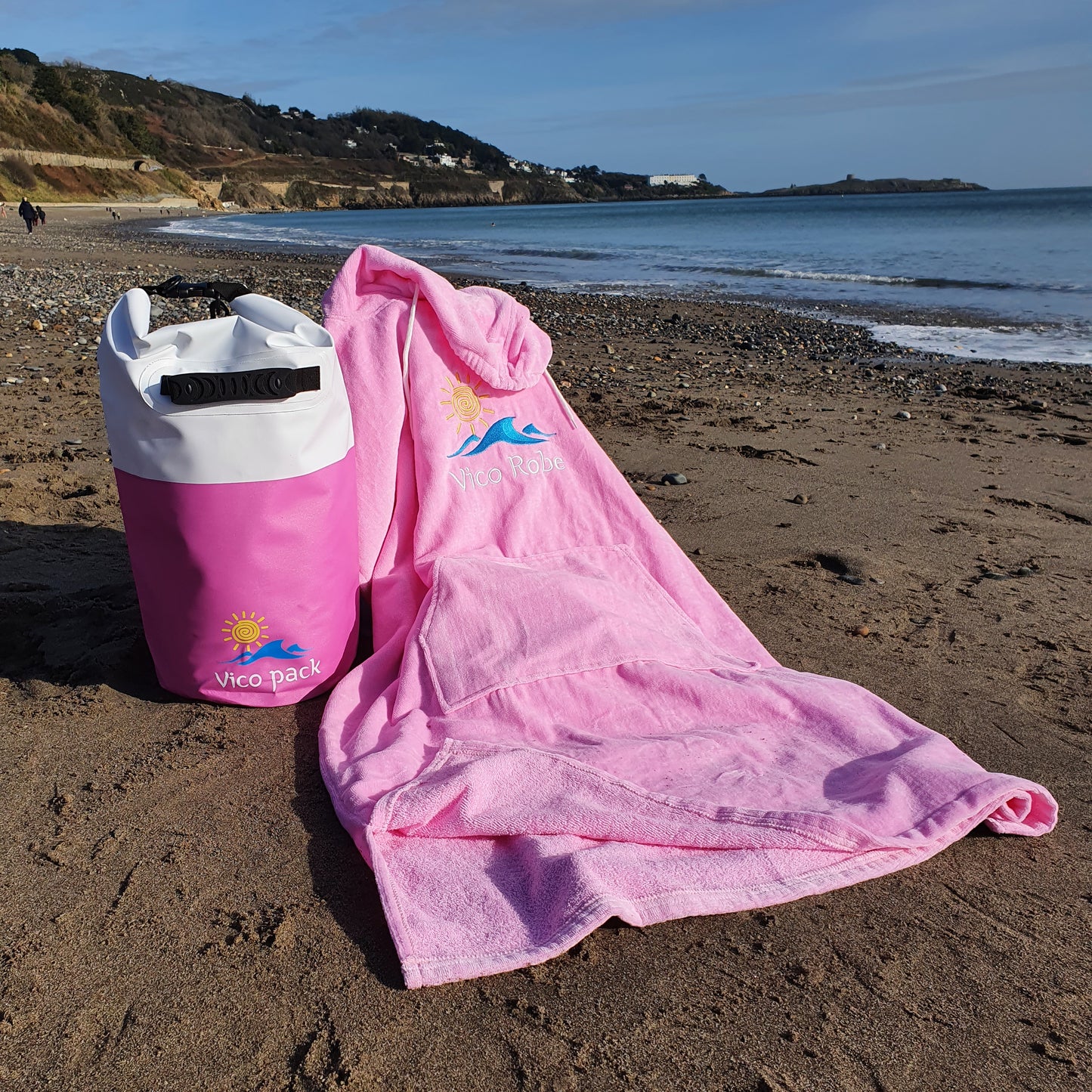 Adult Pale Pink Velour Cotton Towel Robe