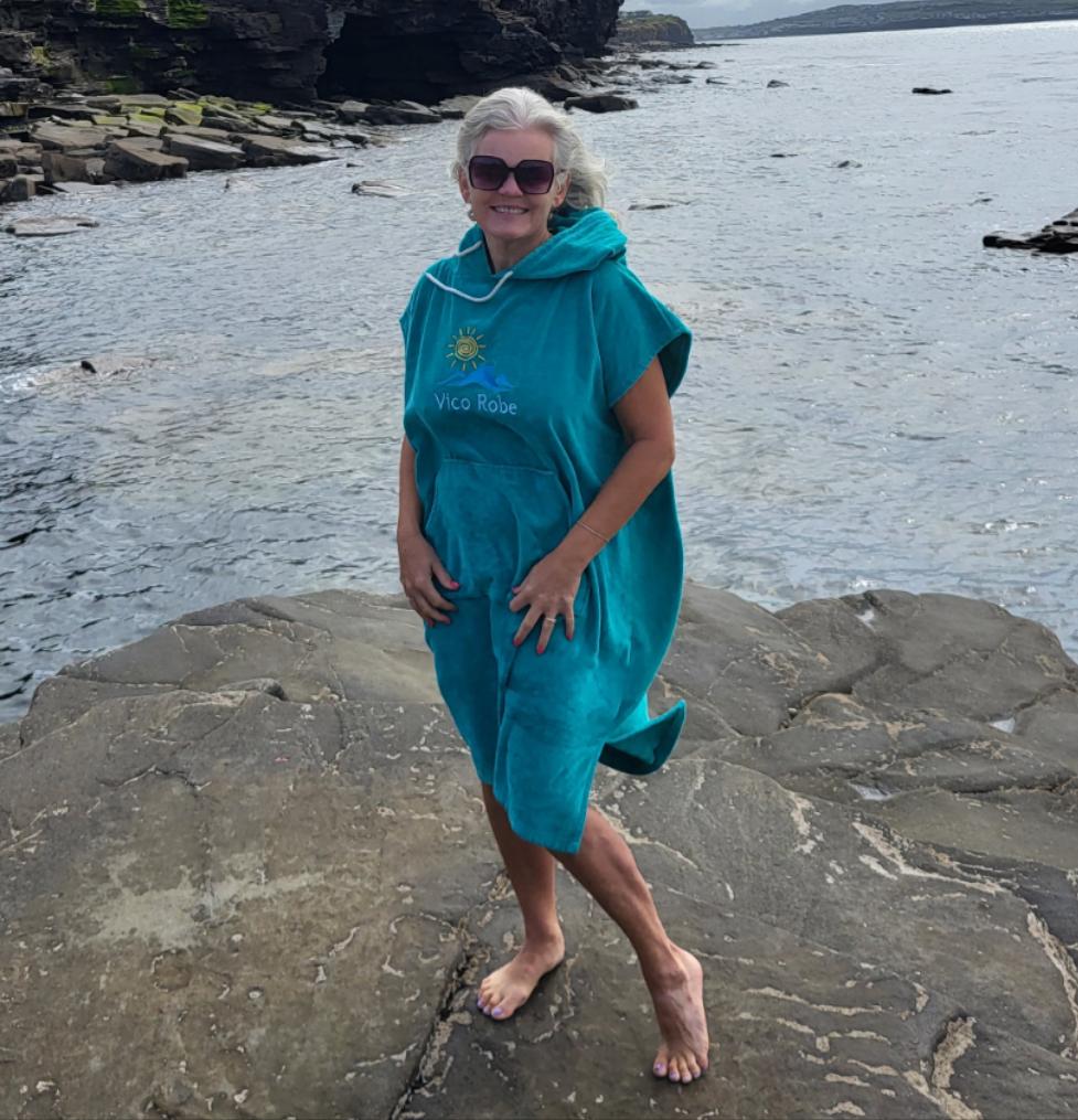 Cotton Poncho Towel Robe