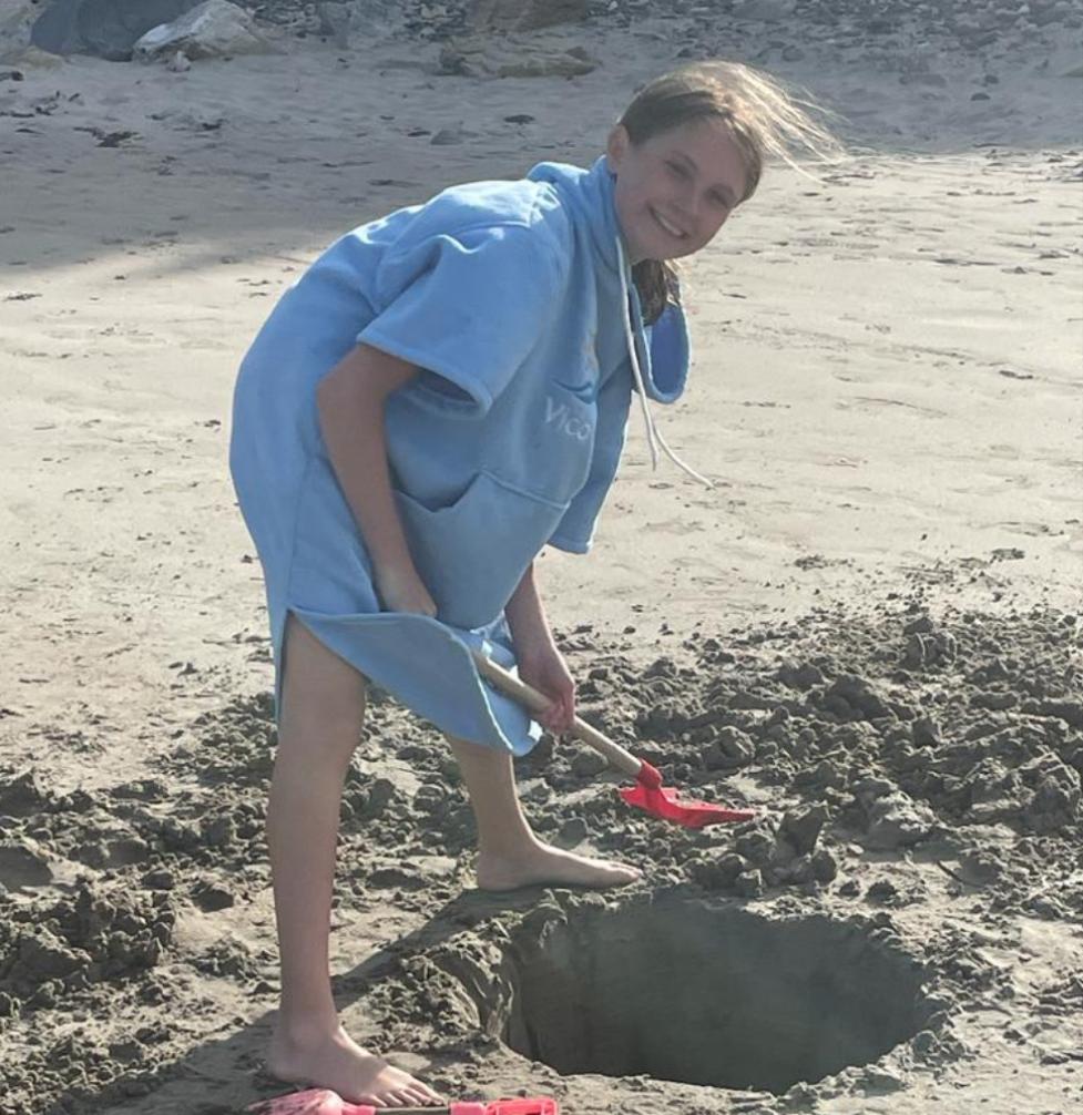 Children's Microfiber Poncho Towel Robes