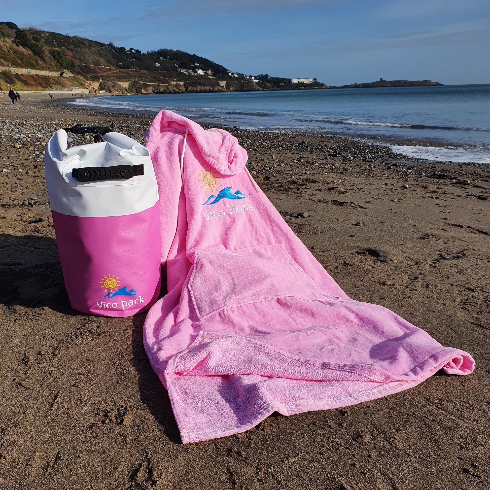 Adult Pale Pink Velour Cotton Towel Robe
