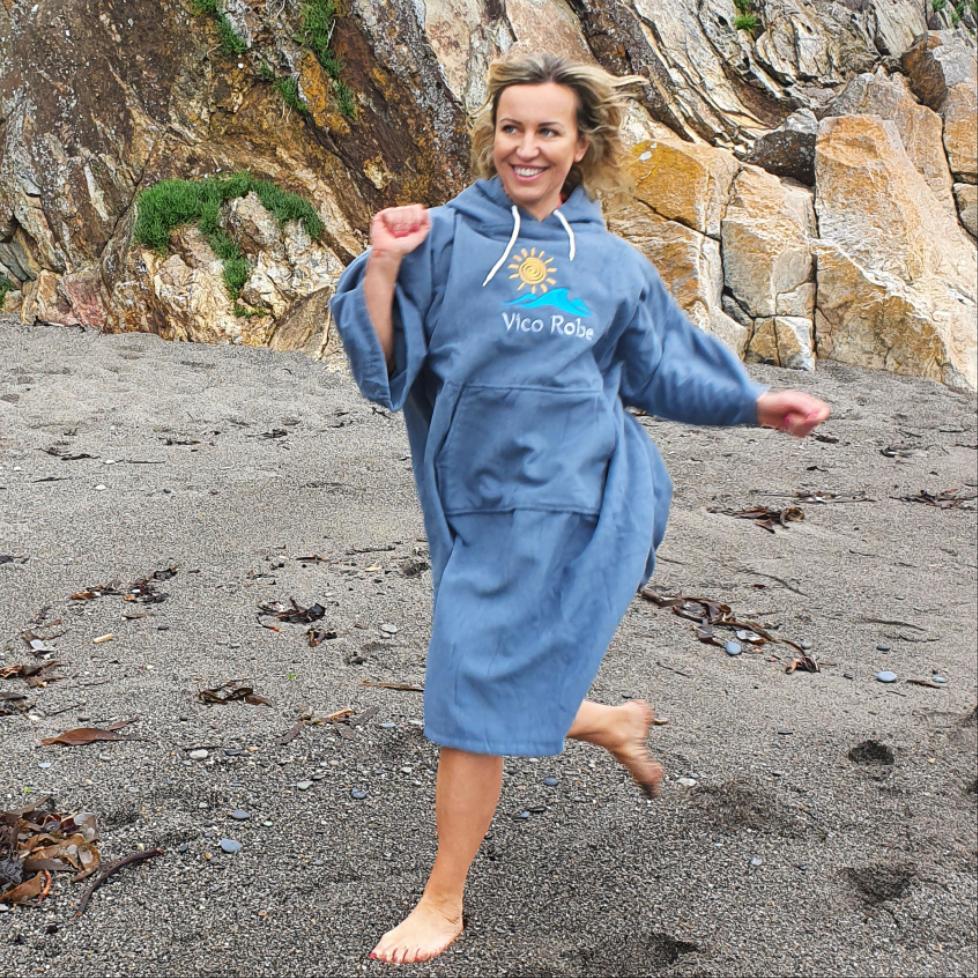 Microfiber Poncho Towel Robe