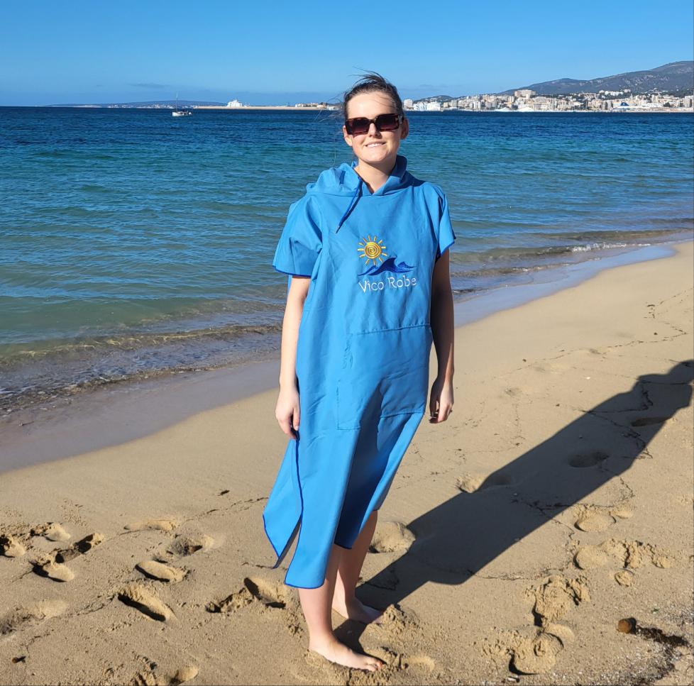 Quick Dry, Lightweight Poncho Robe