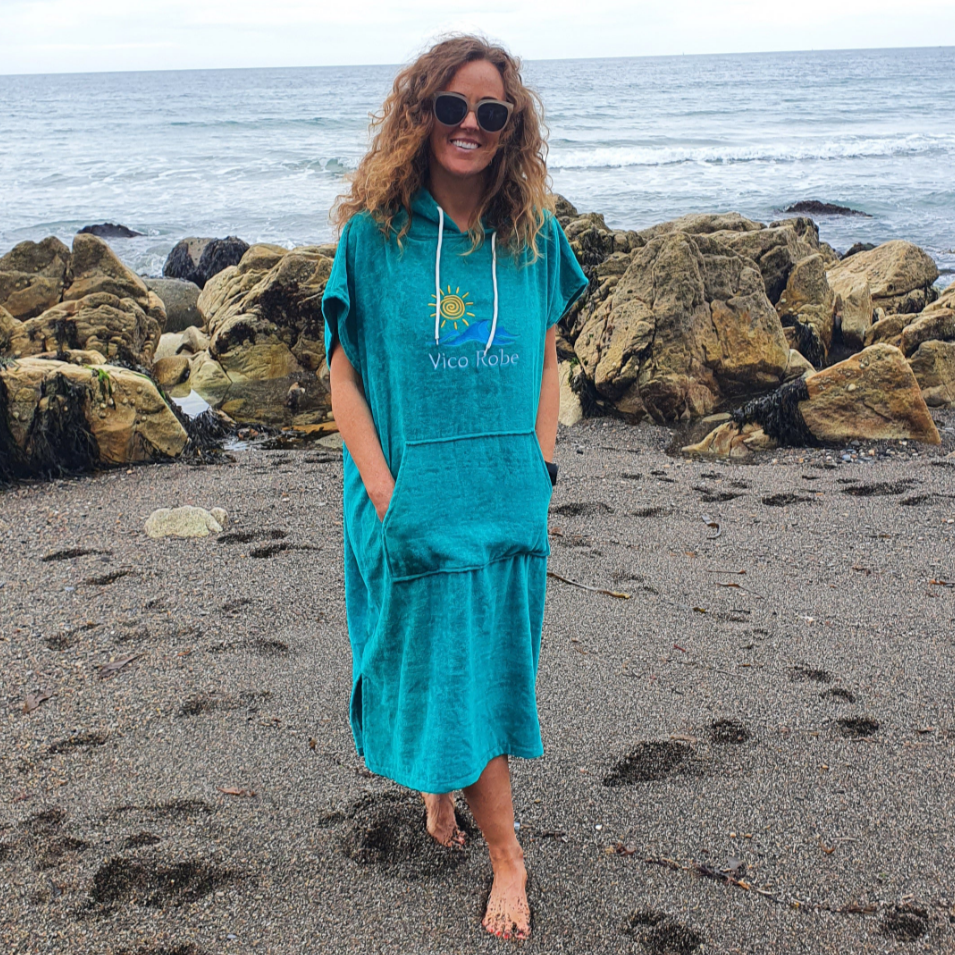 Cotton Poncho Towel Robe