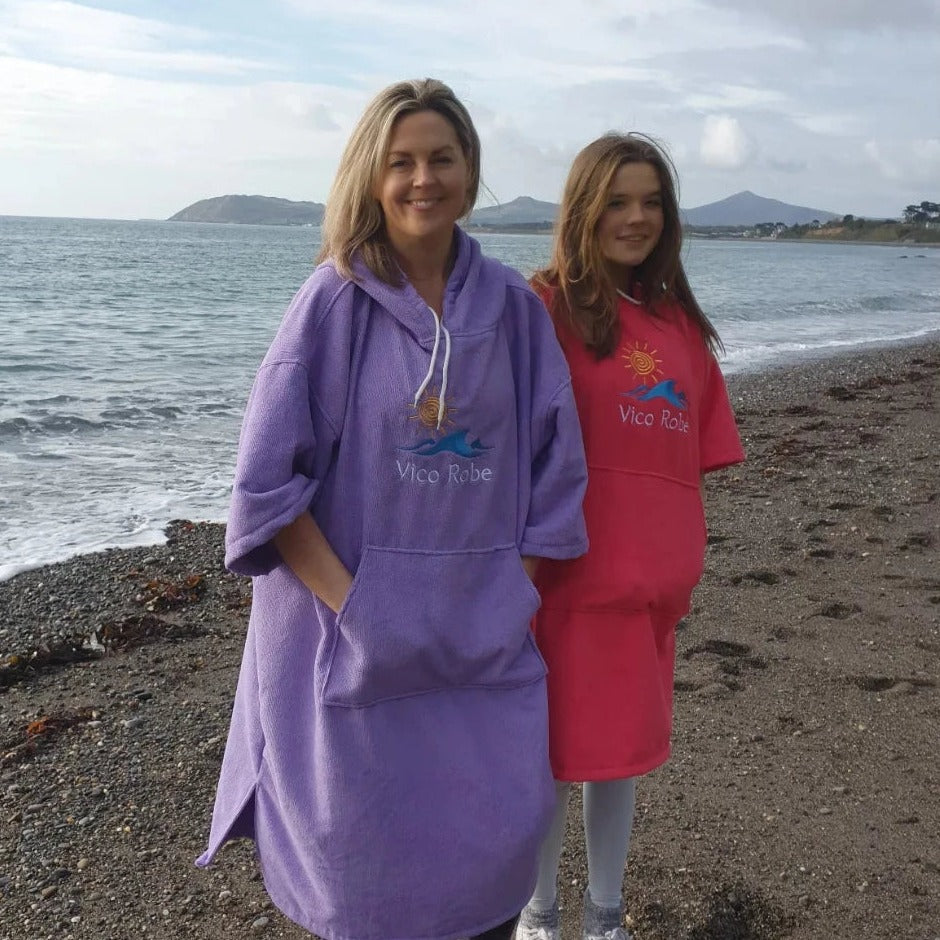 Children's Microfiber Poncho Towel Robes