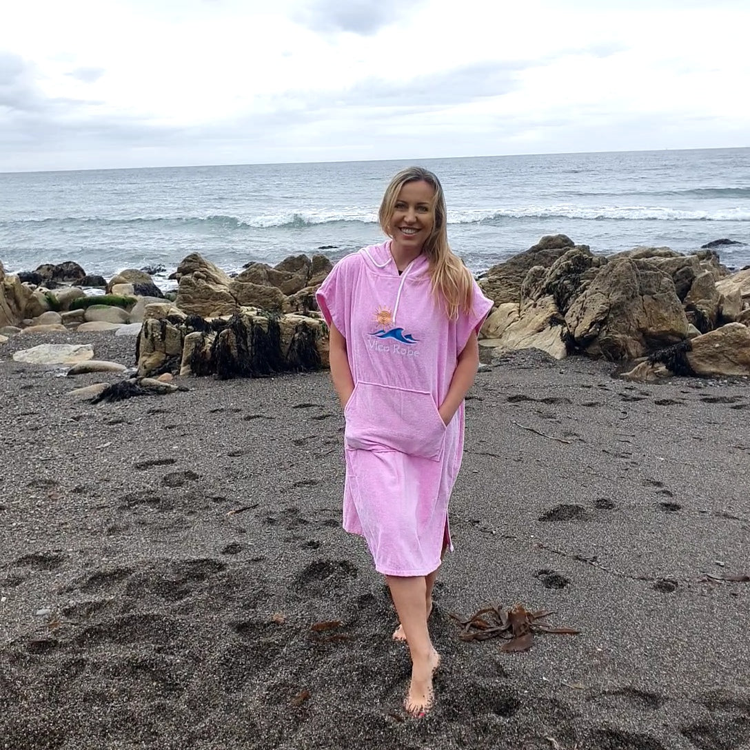 Cotton Poncho Towel Robe